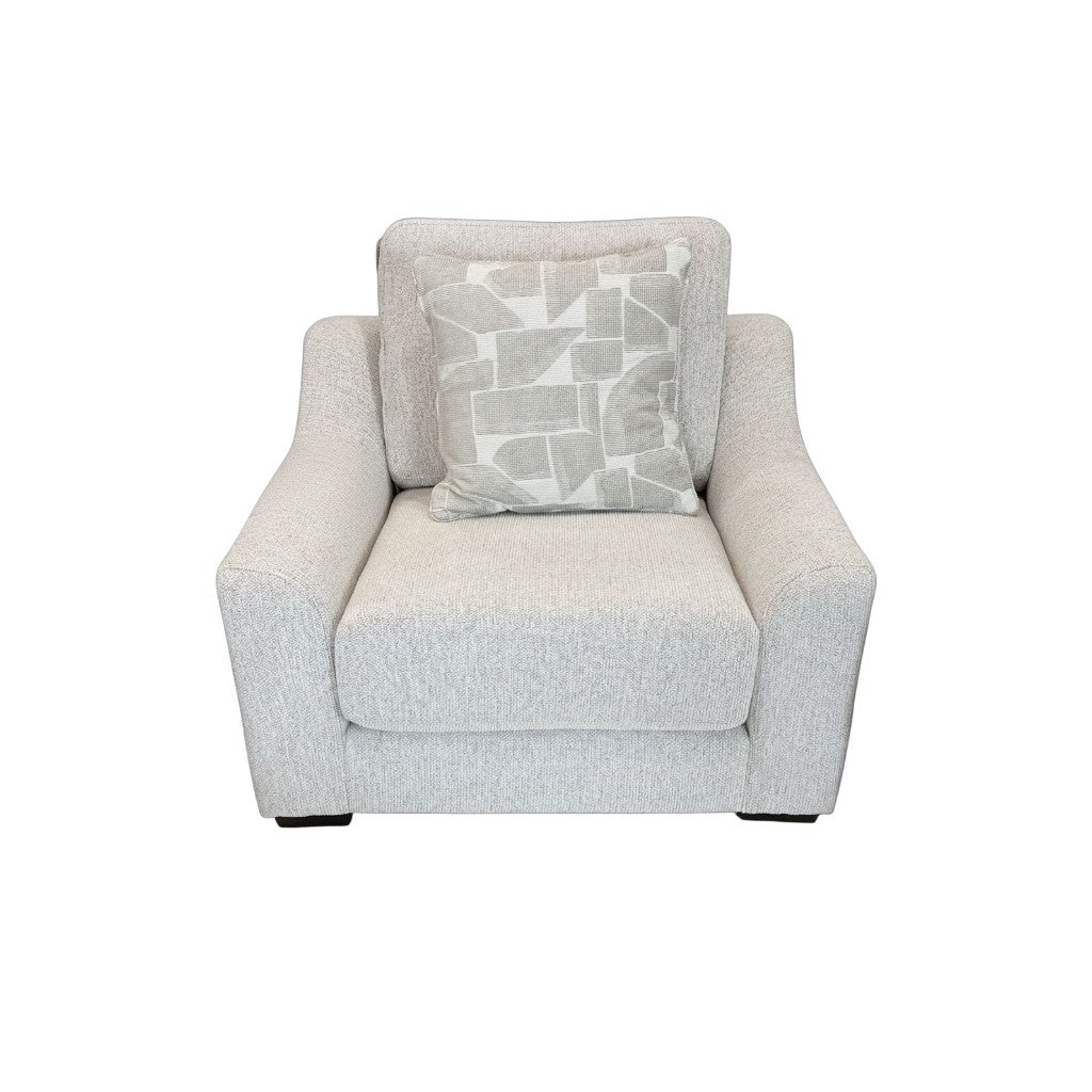 Douglas Beige Fabric Armchair