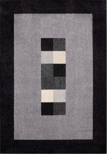 Ephesus Grey Black Rug | 7439GB
