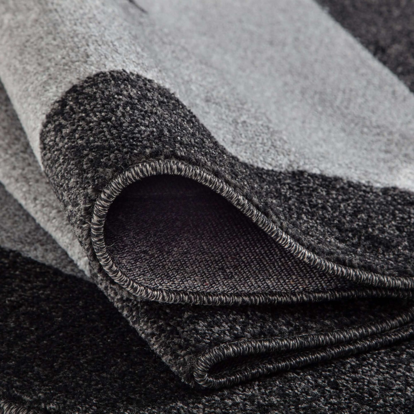 Ephesus Grey Black Rug | 7439GB