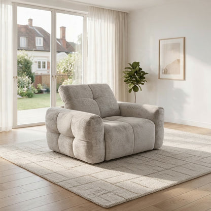 Faringdon Electric Power Recliner Beige Armchair