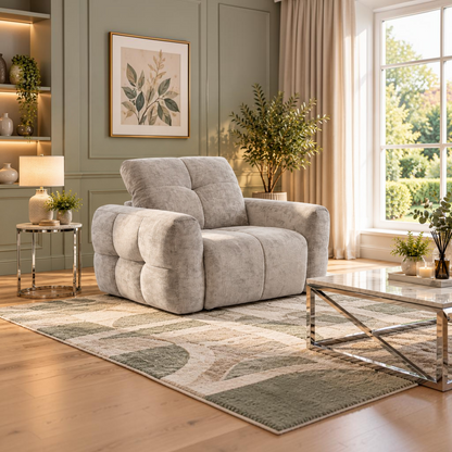 Faringdon Electric Power Recliner Beige Armchair