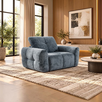 Faringdon Electric Power Recliner Grey Armchair