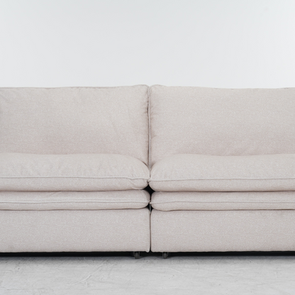 Florence Sofabed Cloud Beige Fabric Electric 2 Seater Sofa