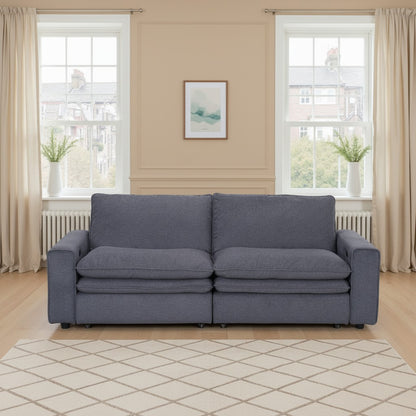 Florence Sofabed Cloud Grey Fabric Electric 2 Seater Sofa