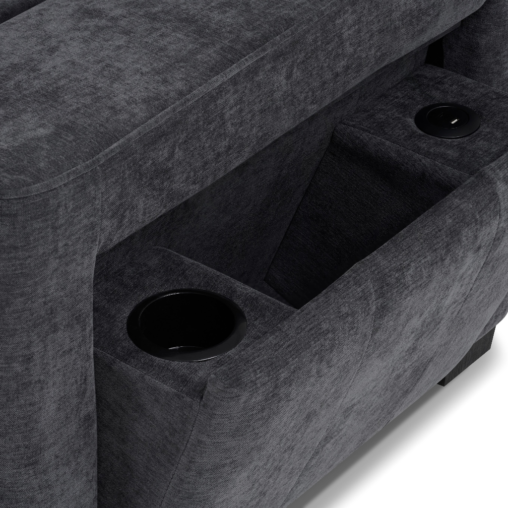 Franklin Sofabed Grey Fabric Universal Storage Corner Sofa