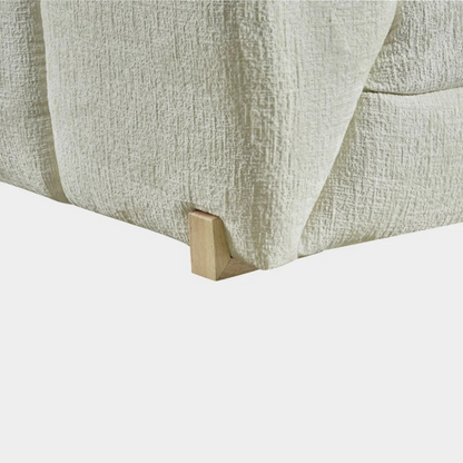Genoa Beige Fabric Left Hand L-Shape Corner Sofa