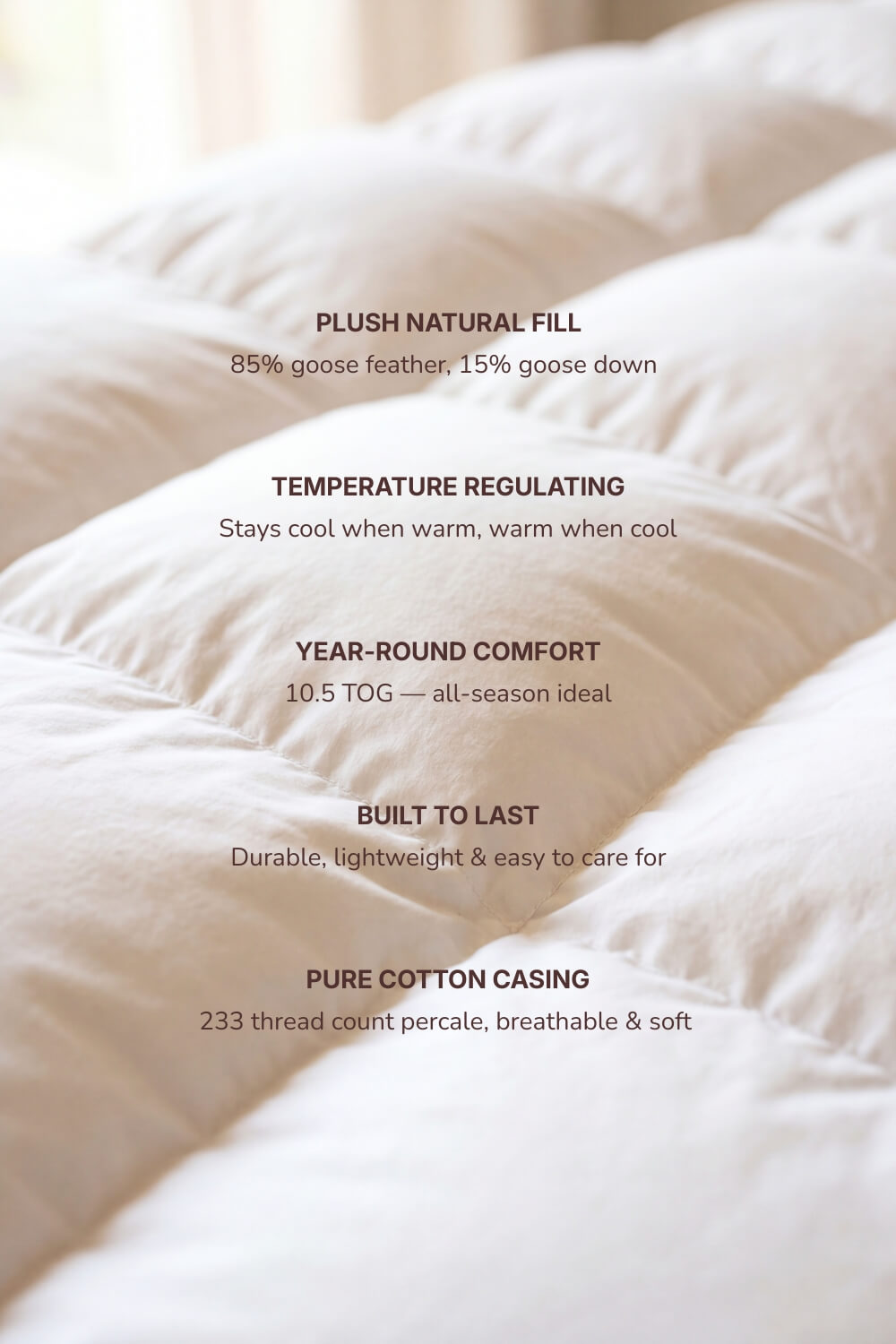 Goose Feather & Down Duvet