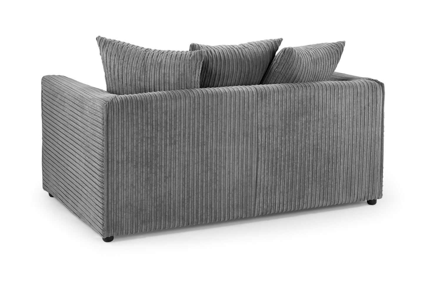 Harley Jumbo Grey Fabric 2 Seater Sofa