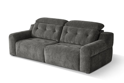 Harrison Electric Sofabed Charcoal Grey Fabric Sofa