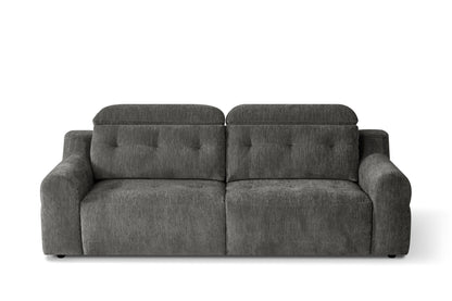 Harrison Electric Sofabed Charcoal Grey Fabric Sofa