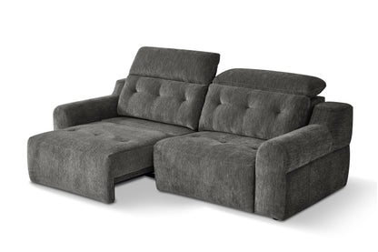 Harrison Electric Sofabed Charcoal Grey Fabric Sofa