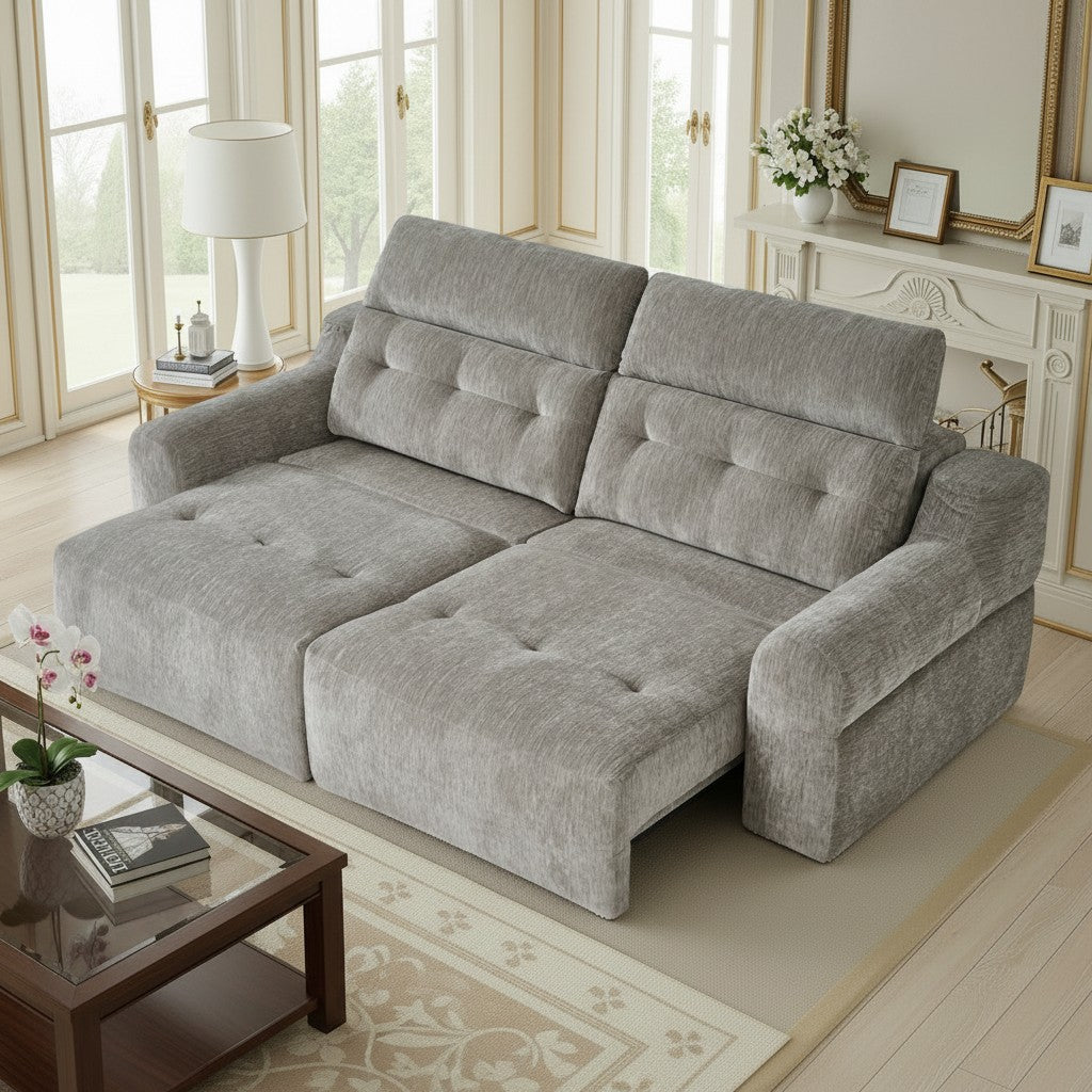 Harrison Electric Sofabed Grey Fabric Sofa