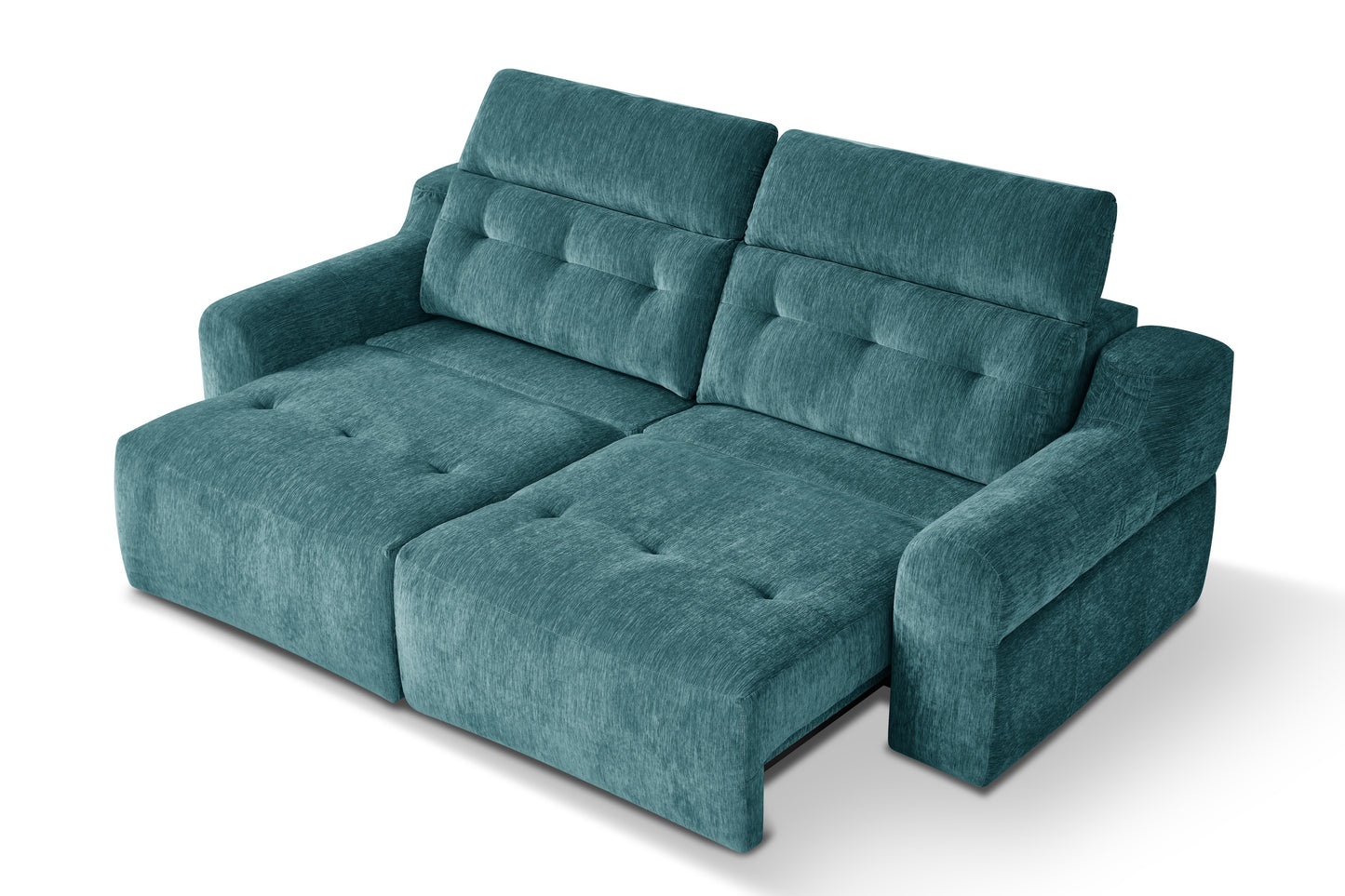 Harrison Electric Sofabed Teal Green Fabric Sofa