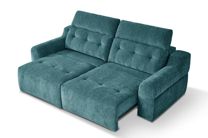 Harrison Electric Sofabed Teal Green Fabric Sofa