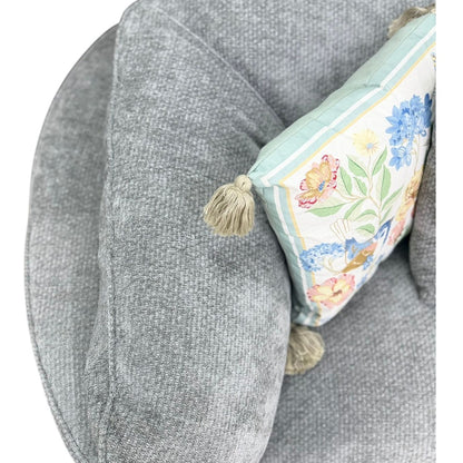 Helena Grey Fabric Large Corner Sofa