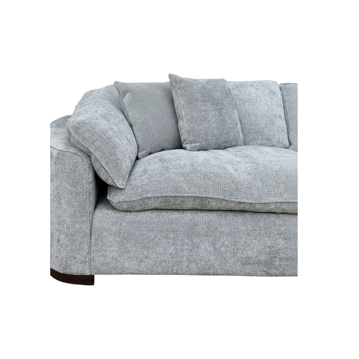Helena Grey Fabric Large Corner Sofa