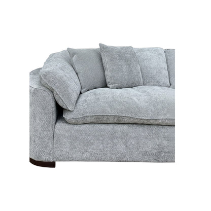 Helena Grey Fabric Large Corner Sofa
