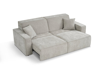 Houston Electric Sofabed Beige Fabric 3 Seater Sofa