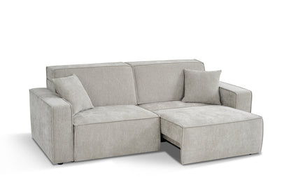 Houston Electric Sofabed Beige Fabric 3 Seater Sofa