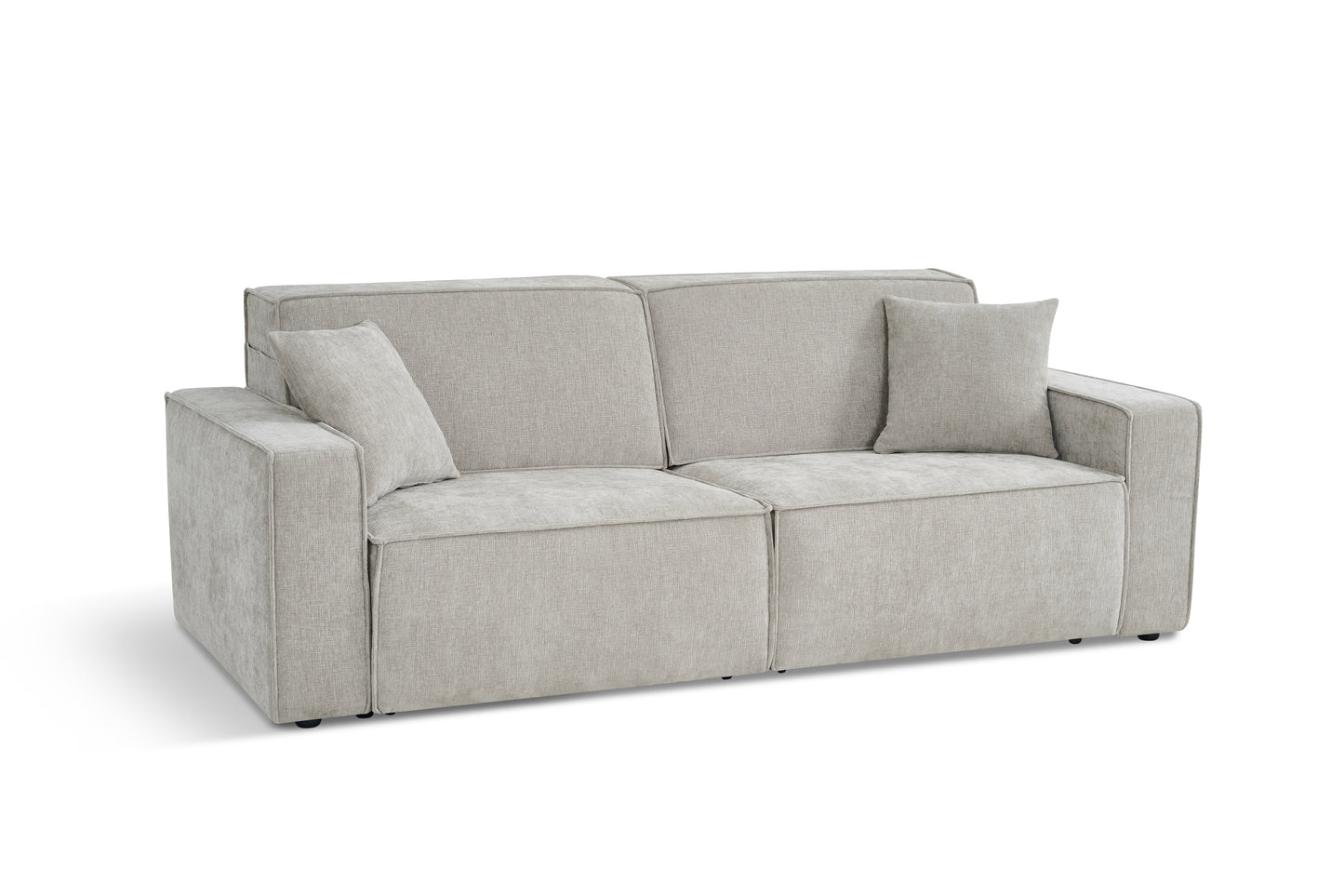 Houston Electric Sofabed Beige Fabric 3 Seater Sofa