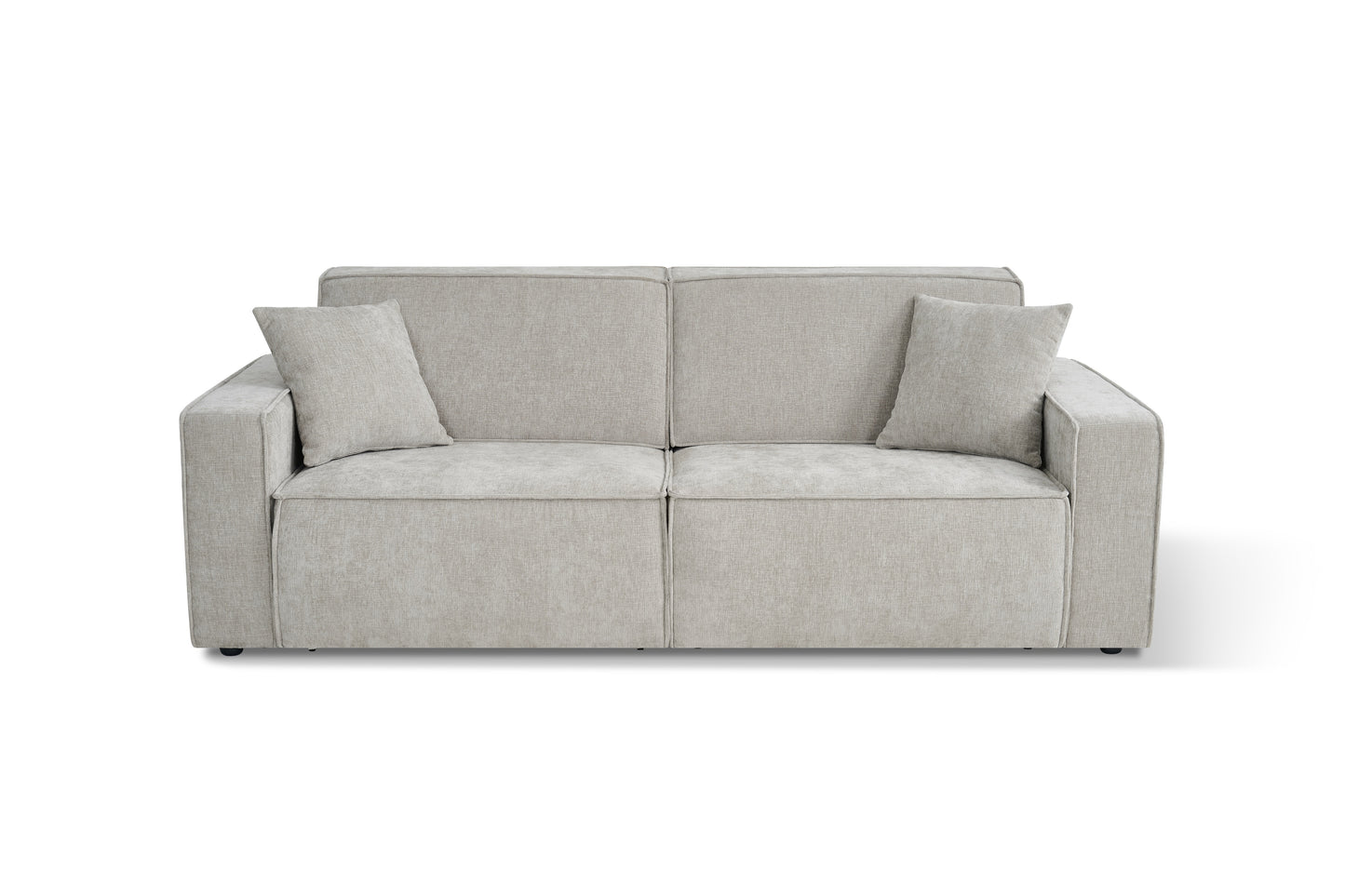 Houston Electric Sofabed Beige Fabric 3 Seater Sofa
