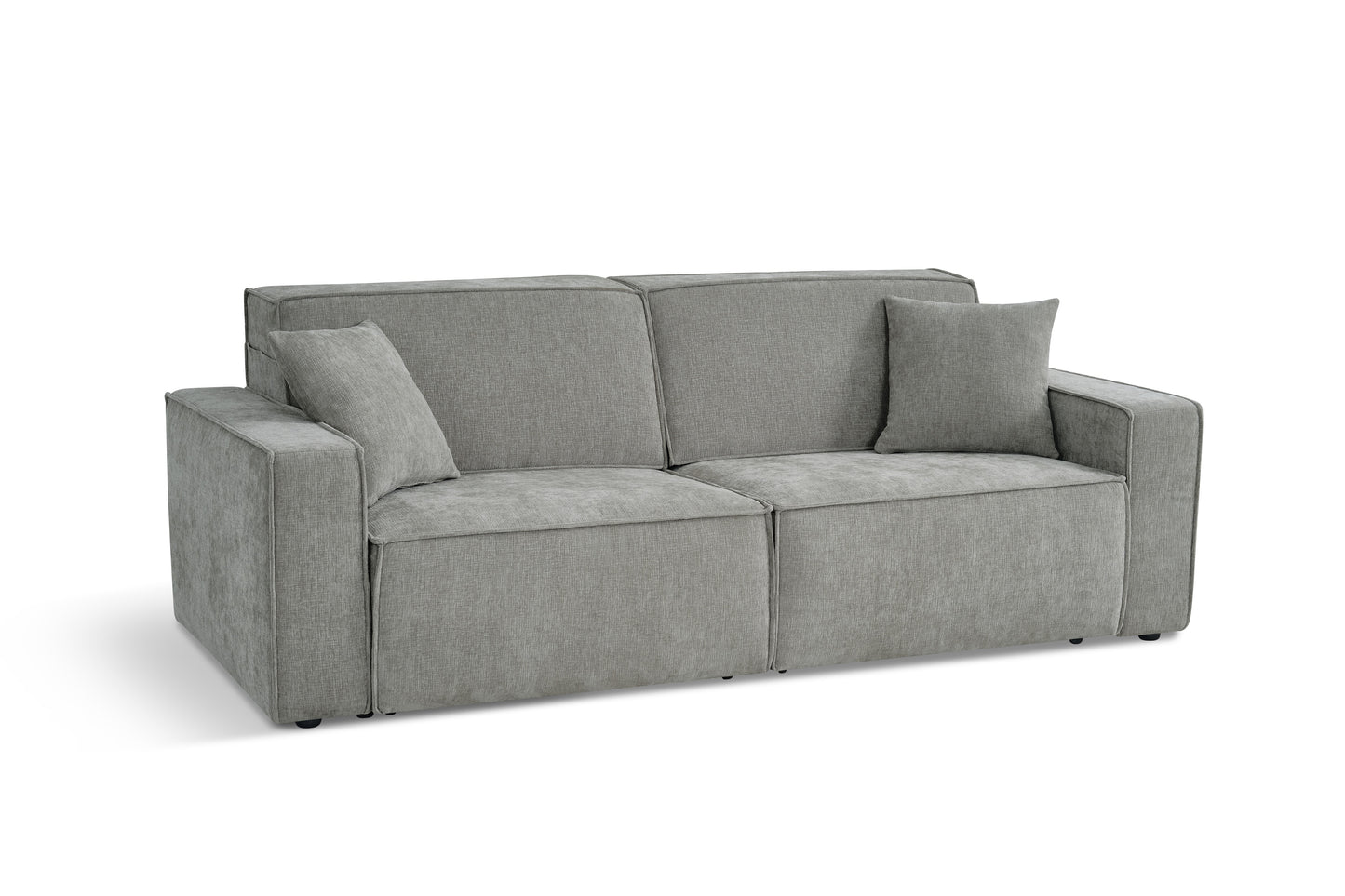 Houston Electric Sofabed Grey Fabric 3 Seater Sofa