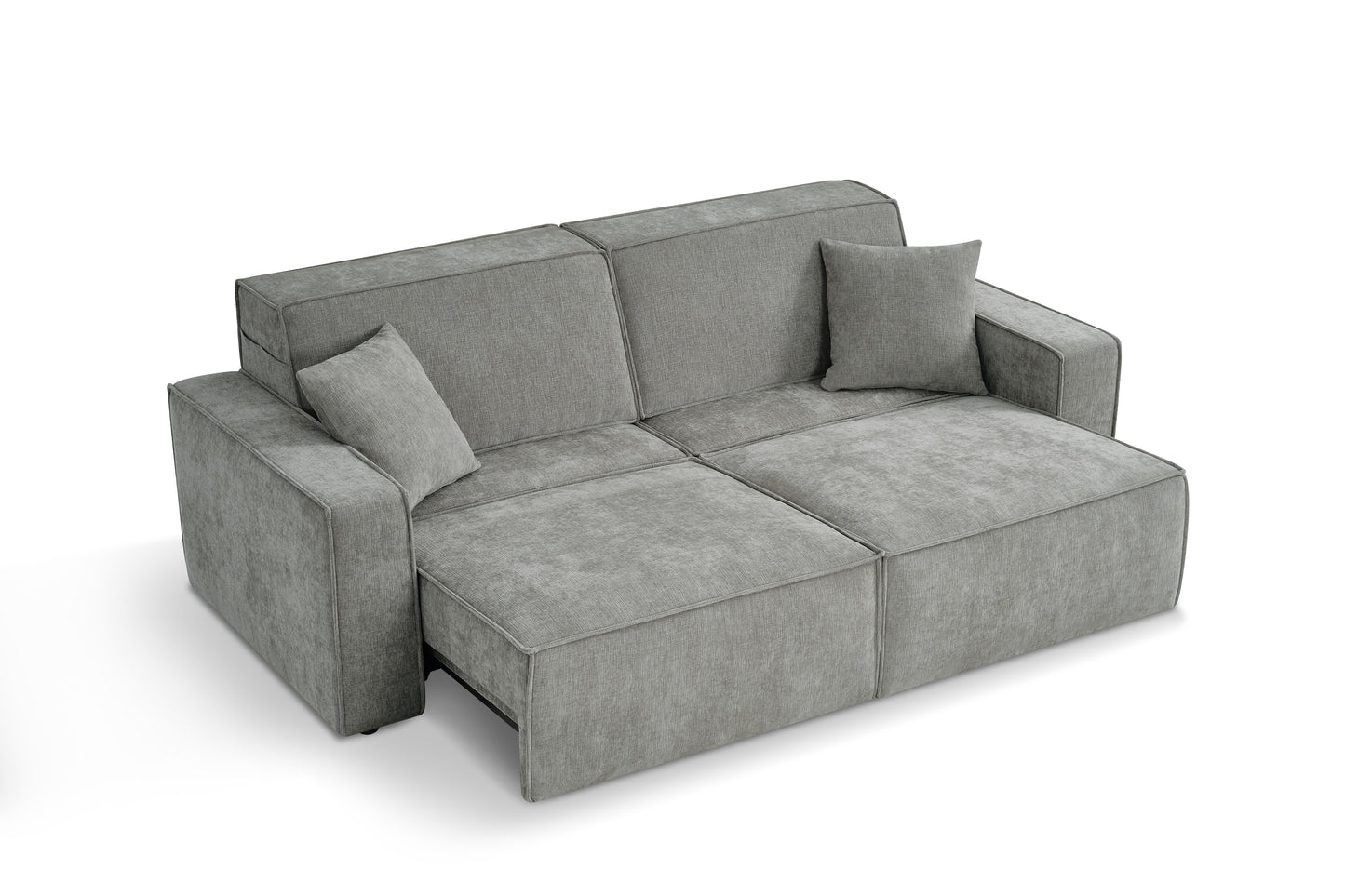 Houston Electric Sofabed Grey Fabric 3 Seater Sofa