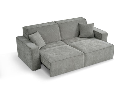 Houston Electric Sofabed Grey Fabric 3 Seater Sofa
