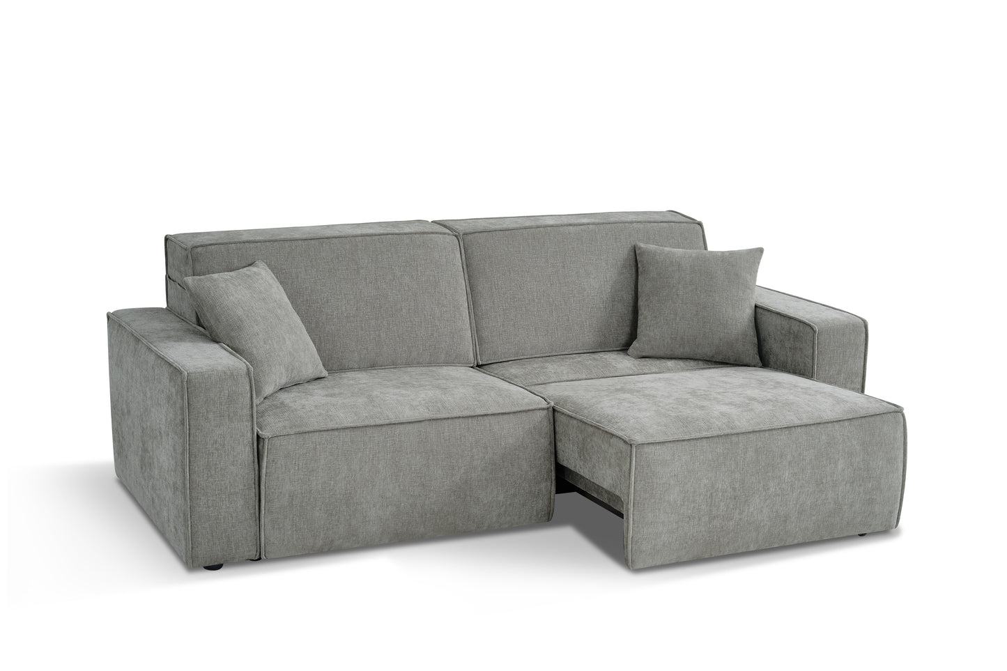 Houston Electric Sofabed Grey Fabric 3 Seater Sofa