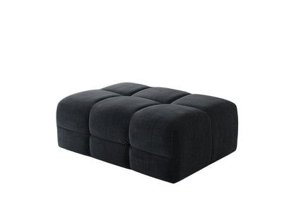 Jacob Black Fabric Footstool