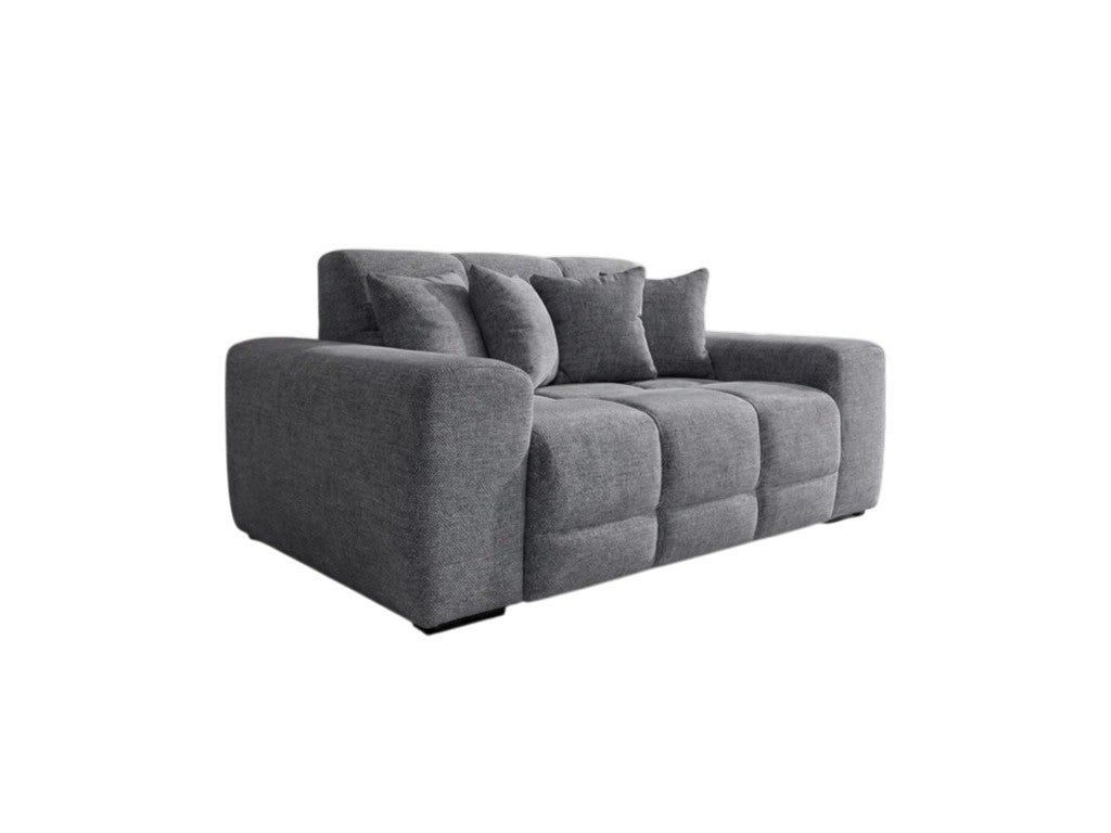 Jacob Grey Fabric 2 Seater Sofa