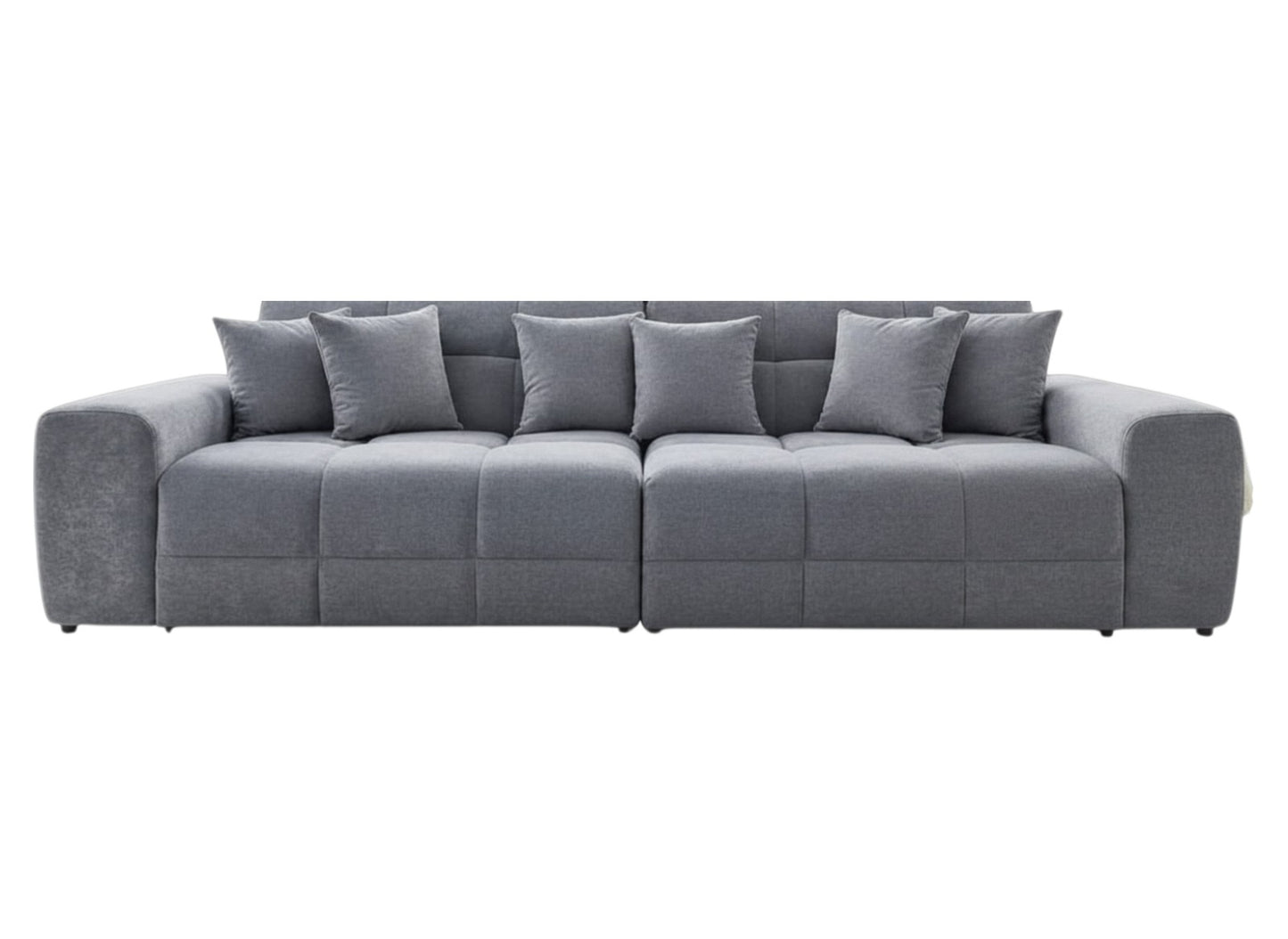 Jacob Grey Fabric 4 Seater Sofa
