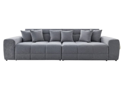 Jacob Grey Fabric 4 Seater Sofa