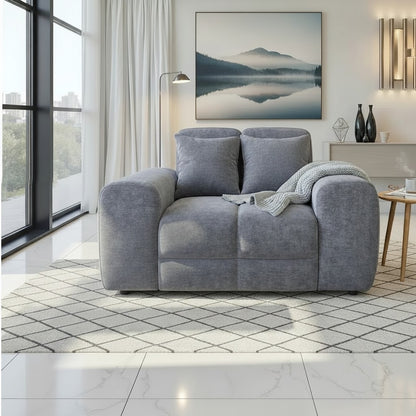 Jacob Grey Fabric Armchair