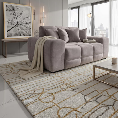 Jacob Mocha Brown Fabric 2 Seater Sofa