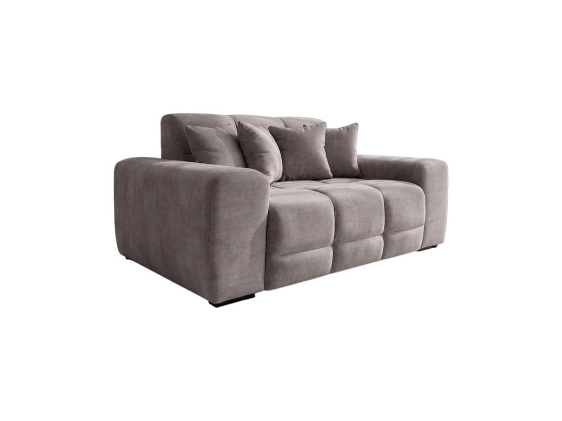 Jacob Mocha Brown Fabric 2 Seater Sofa