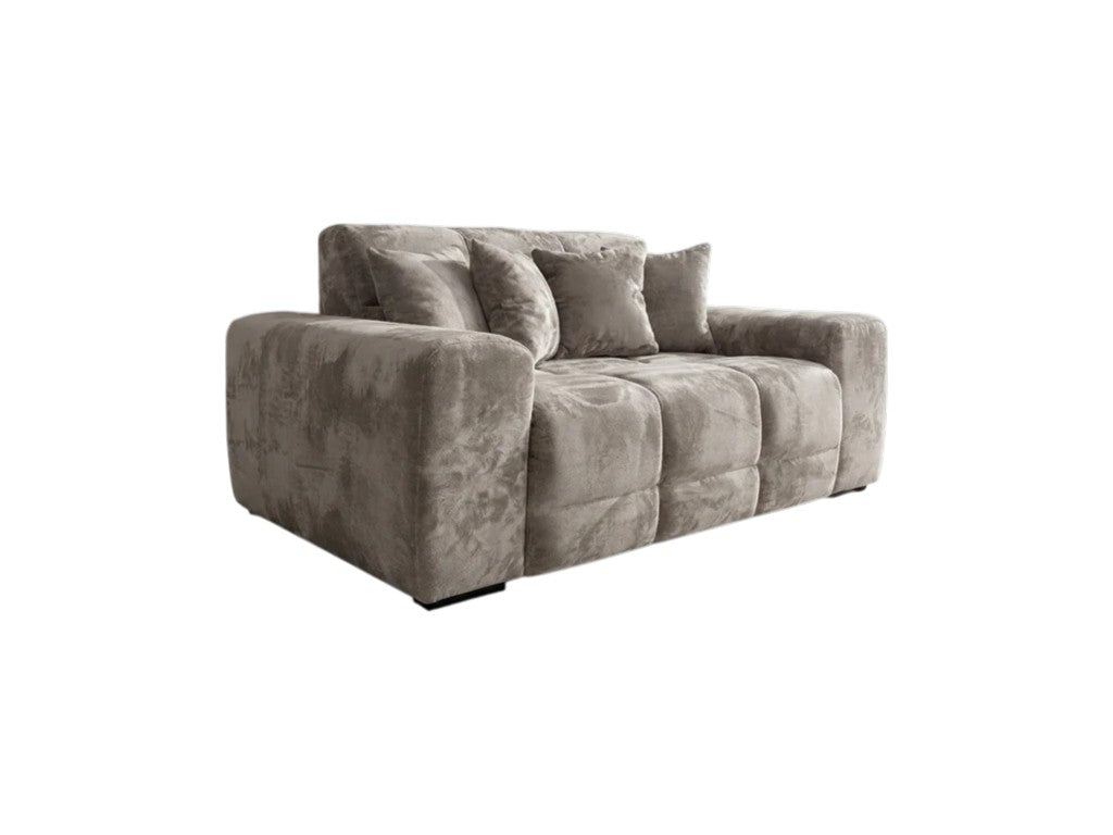 Jacob Mocha Brown Fabric 2 Seater Sofa
