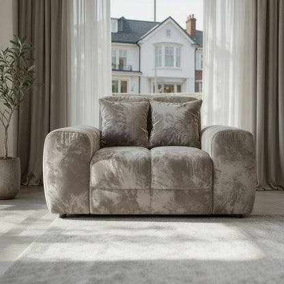 Jacob Mocha Brown Fabric Armchair