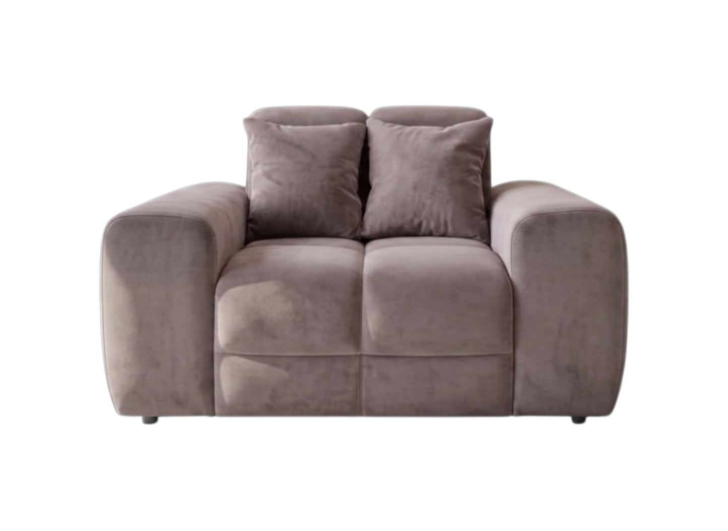 Jacob Mocha Brown Fabric Armchair