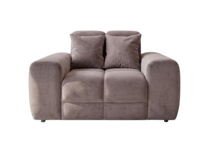 Jacob Mocha Brown Fabric Armchair