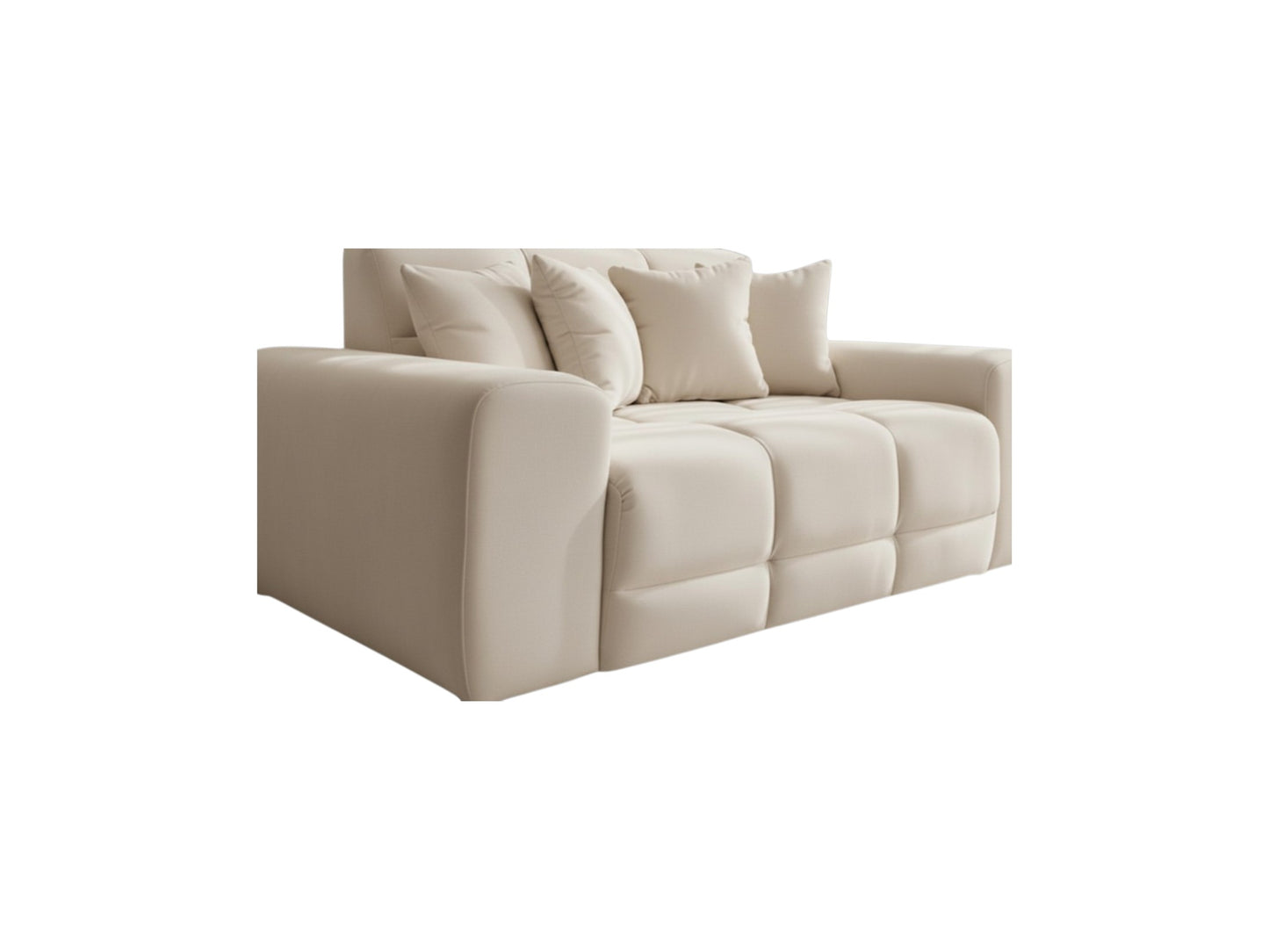 Jacob Natural Beige Fabric 2 Seater Sofa