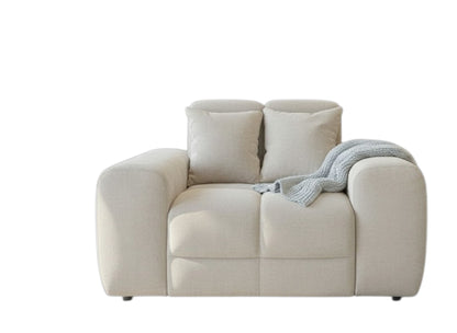 Jacob Natural Beige Fabric Armchair