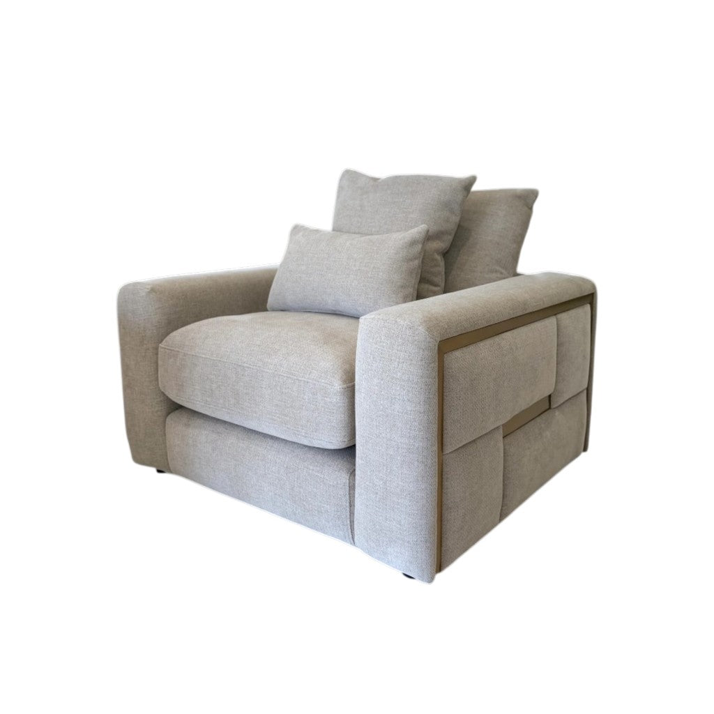 Jupiter Beige Fabric Armchair