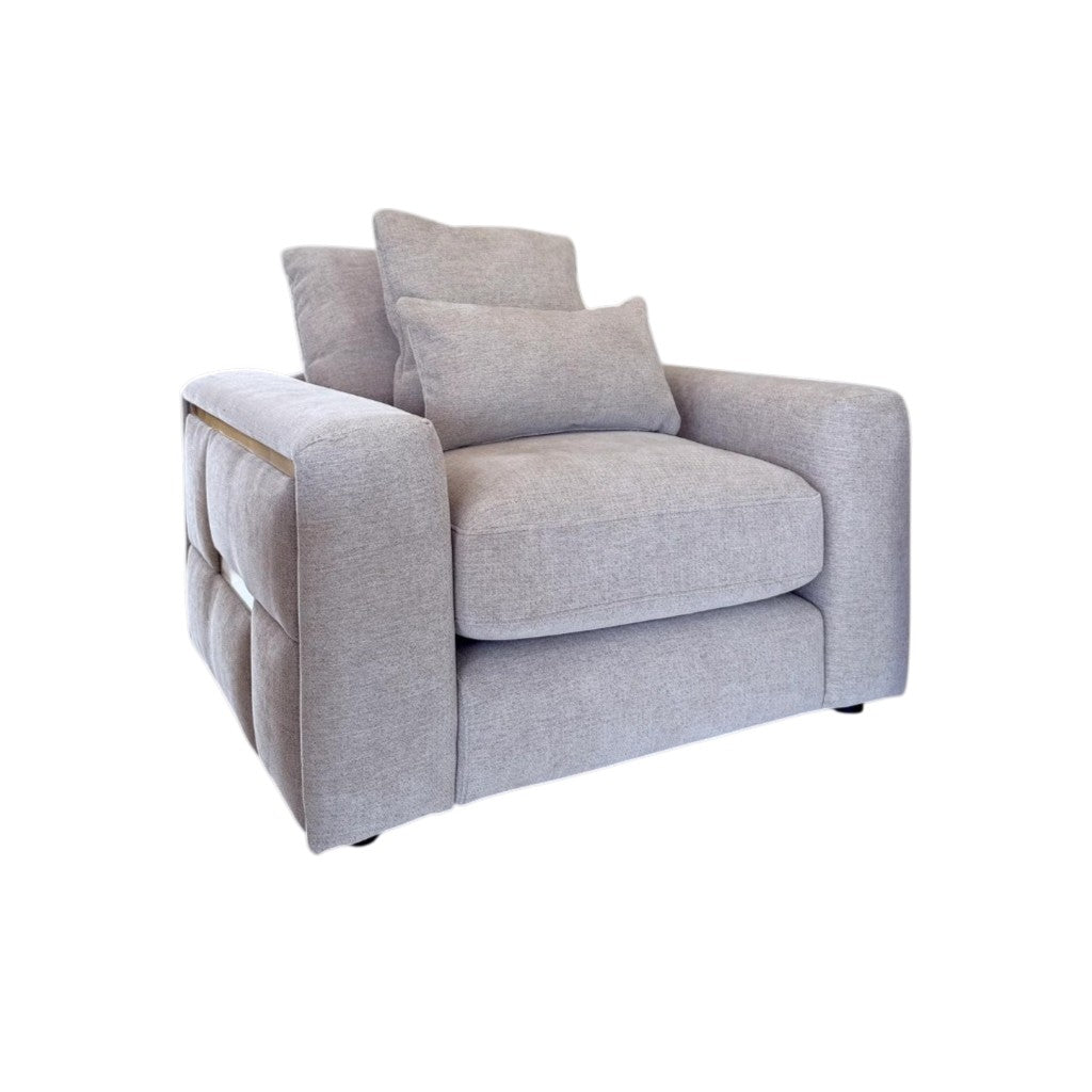 Jupiter Beige Fabric Armchair