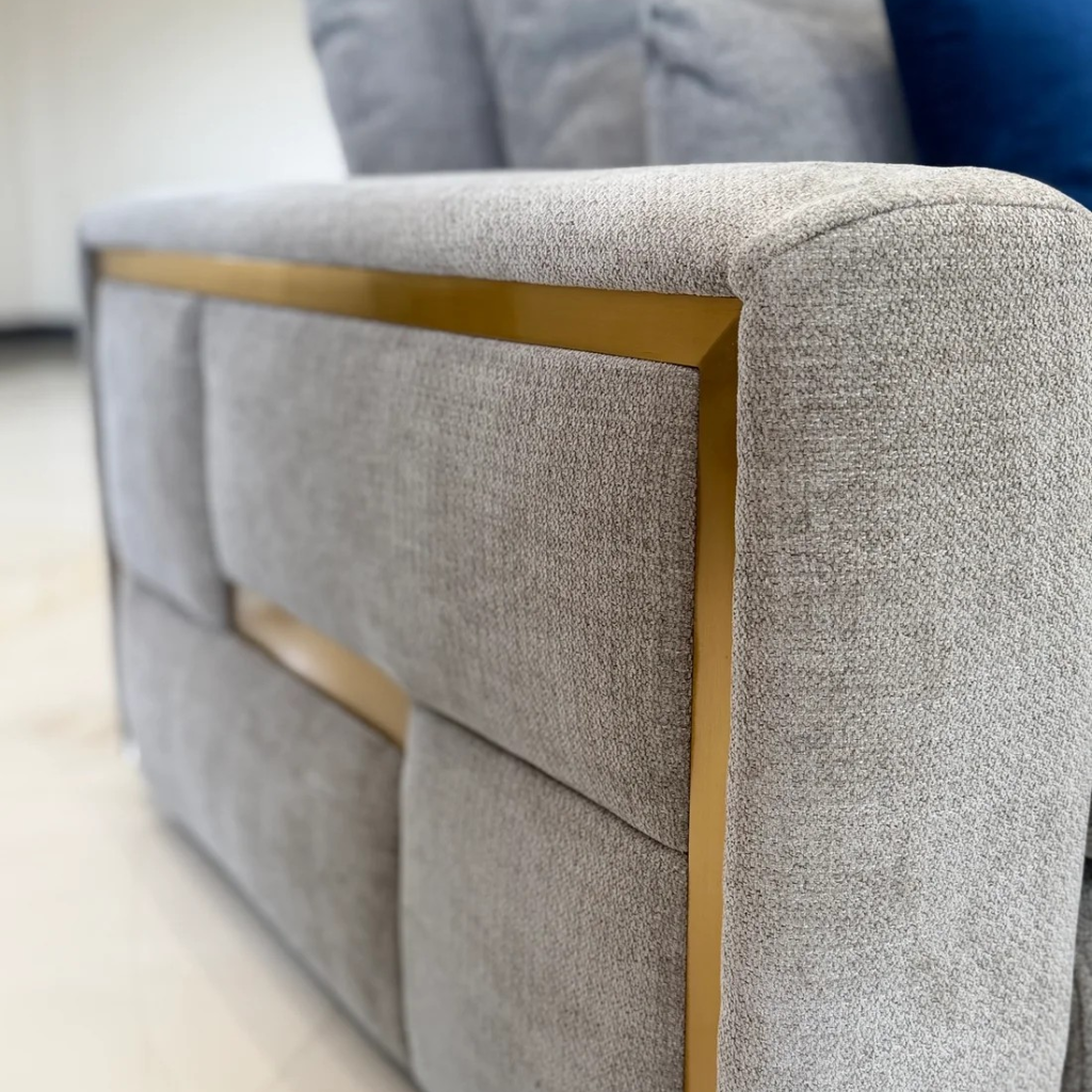 Jupiter Grey Fabric Armchair
