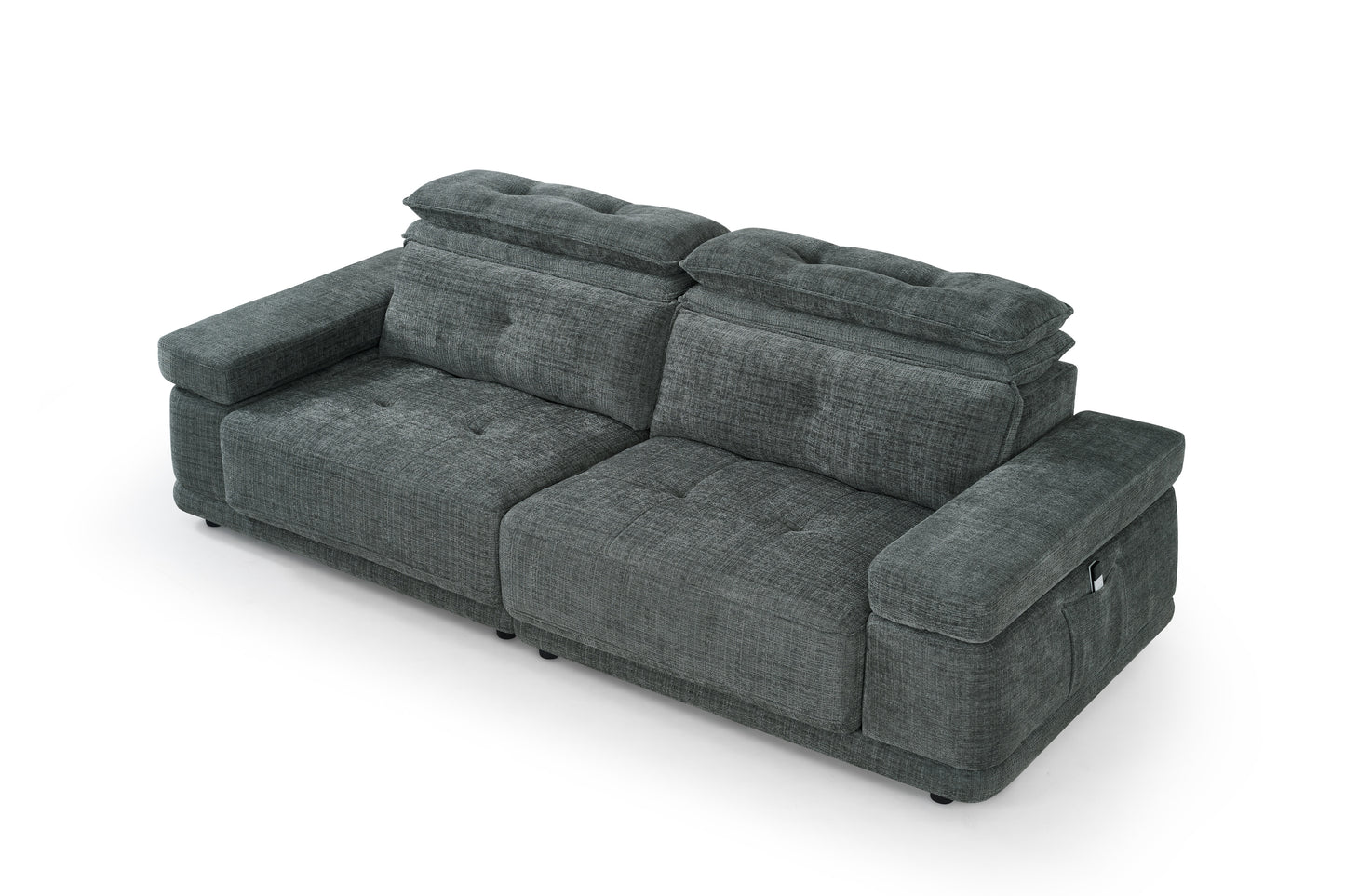 Kendal Floating Sofabed Dark Grey Fabric Sofa
