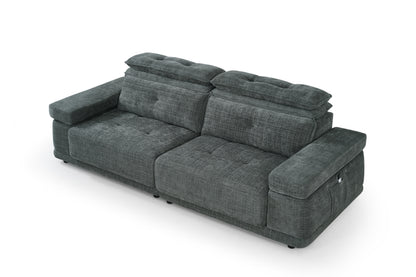 Kendal Floating Sofabed Dark Grey Fabric Sofa