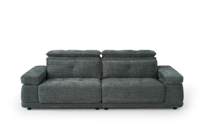 Kendal Floating Sofabed Dark Grey Fabric Sofa