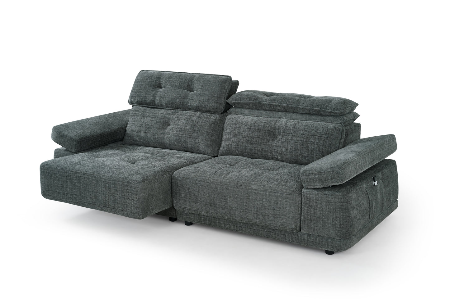 Kendal Floating Sofabed Dark Grey Fabric Sofa
