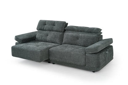 Kendal Floating Sofabed Dark Grey Fabric Sofa